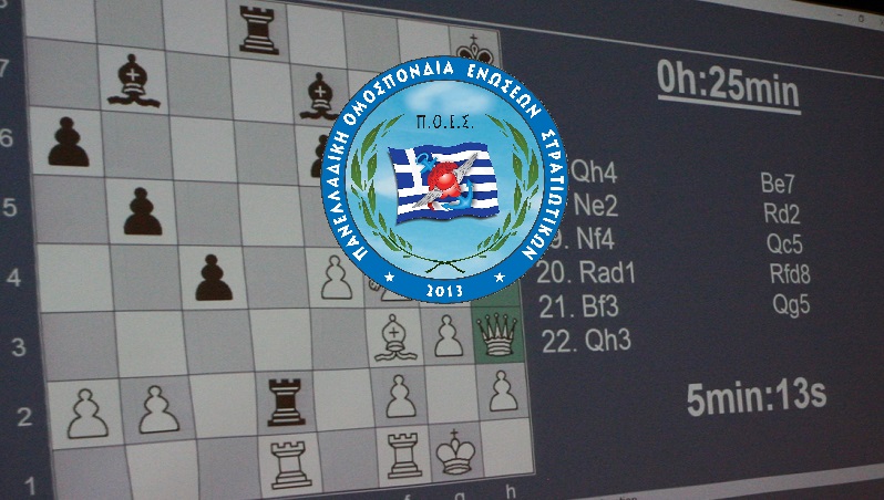 ΓΕΣ - Αγώνες διαδικτυακού πρωταθλήματος ομαδικού σκακιού
